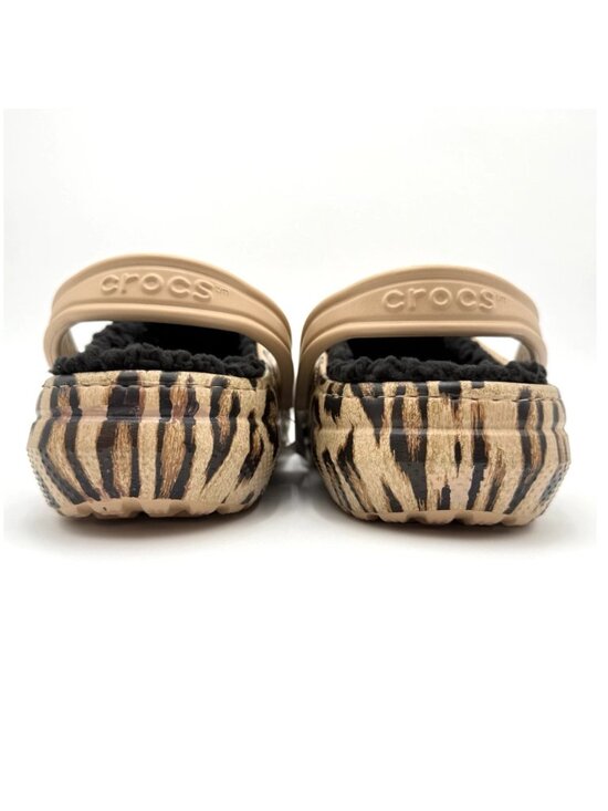 Crocs Classic Lined Clueless Clog Men\'s Size 13 Animal Print Brown Leopard main image 6